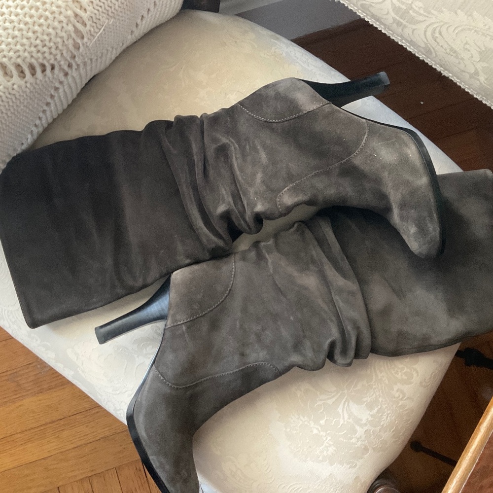 Sofft Grey suede slouchy boots